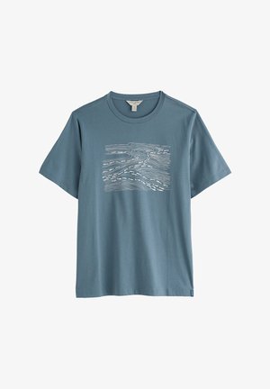 Seasalt Cornwall, SEASALT CORNWALL MIDWATCH T-SHIRT - Μπλουζάκι με στάμπα - blue - estuary fish blue slate