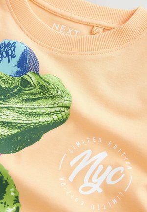Next SHORT SLEEVE GRAPHIC STANDARD - Potiskana majica - orange gecko