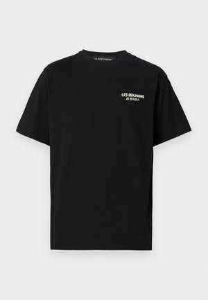 Les Benjamins RELAXED TEE - Potiskana majica - black