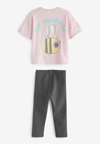 Next SHORT SLEEVE AND SET REGULAR FIT - Leggings - lilac purple