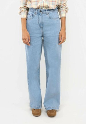 El Ganso, PANTALÓN DENIM LAVADO - Pernera ancha - azul