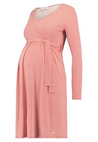 Miracle. mama and woman. Φόρεμα από ζέρσεϊ - red/off-white