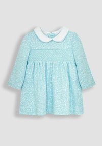 JoJo Maman Bébé DITSY FLORAL SMOCKED - REGULAR FIT SET - Dzsörzéruha - duck egg blue