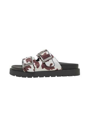 Buffalo, RAYA ARI - Pantolette flach - brown cream cow