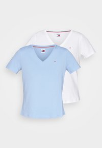 Unselected, white / blue
