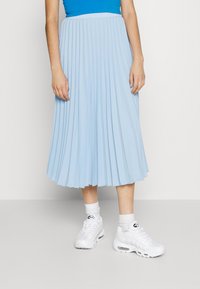 KnowledgeCotton Apparel DAFFODIL MIDI SKIRT - Saia plissada - chambray blue