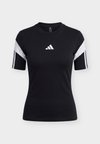 HOUSE OF TIRO FITTED - Μπλουζάκι με στάμπα - black/white
