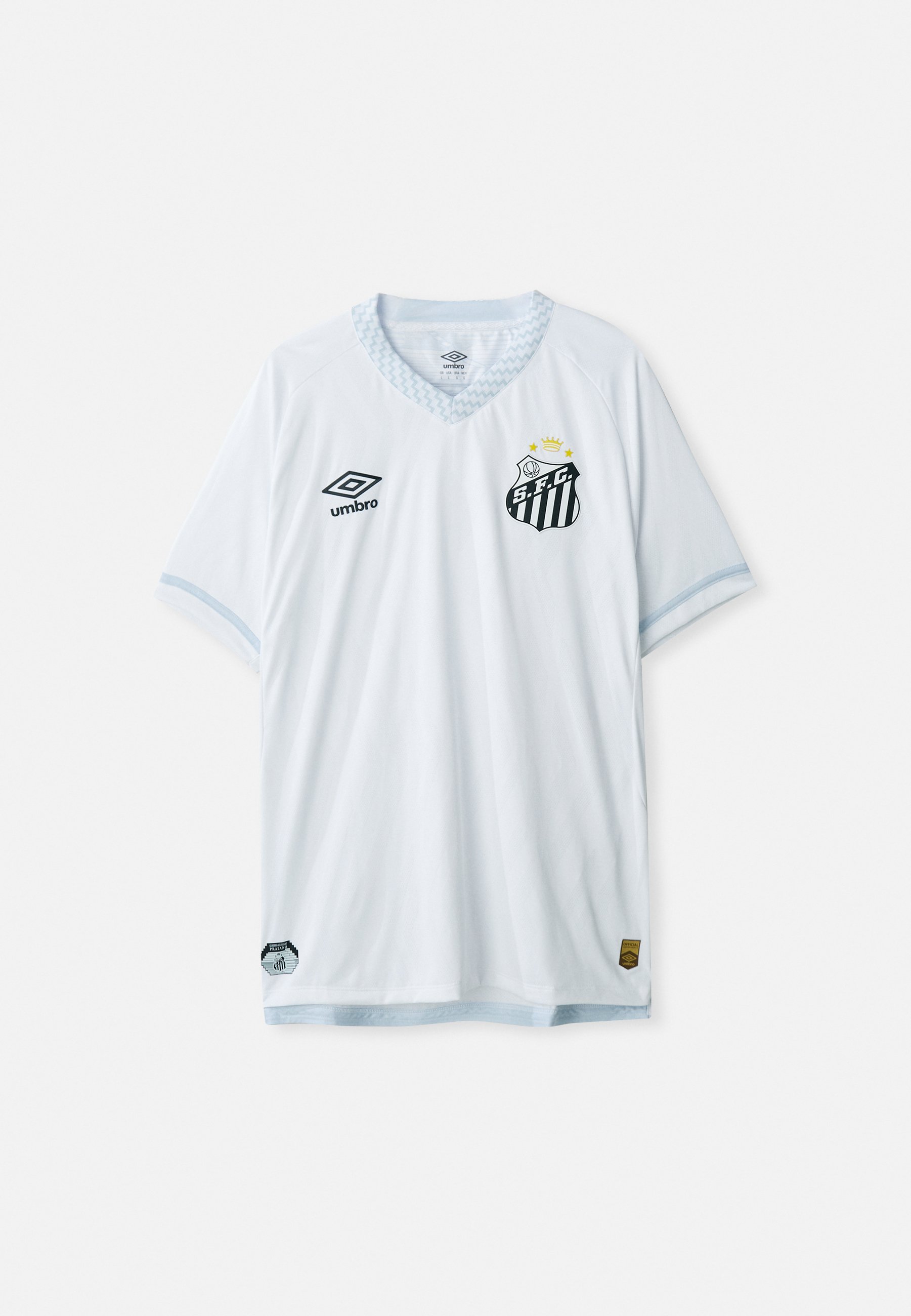 Umbro BRAZIL SANTOS UNISEX - Tricou cu imprimeu - white/alb