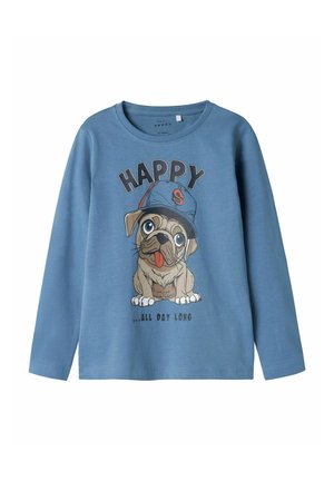 Name it MIT PRINT - Camiseta de manga larga - coronet blue