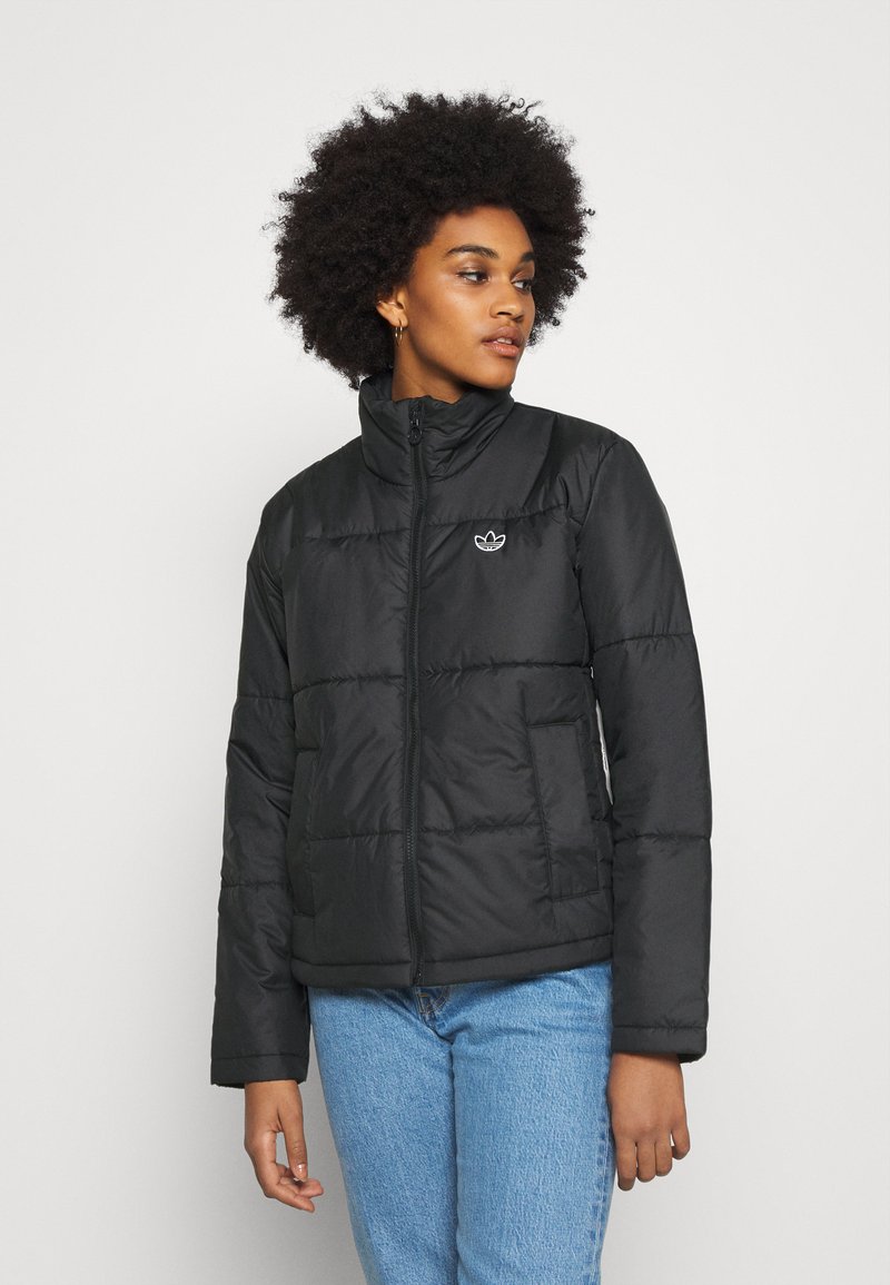 adidas Originals - SHORT PUFFER MIDWEIGHT JACKET - Giacca da mezza stagione - black, Ingrandire