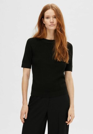 KURZÄRMELIGES - T-Shirt basic - black