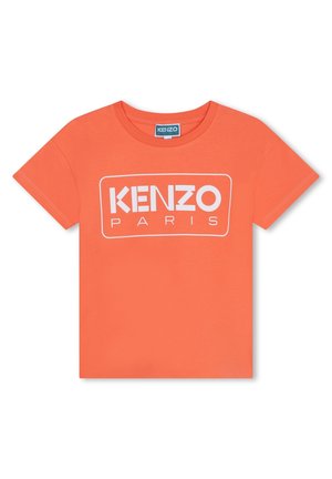 KENZO kids WITH LOGO  - T-shirt print - orange