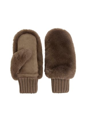 WITH ELASTICATED CUFFS  - Luffer - brown