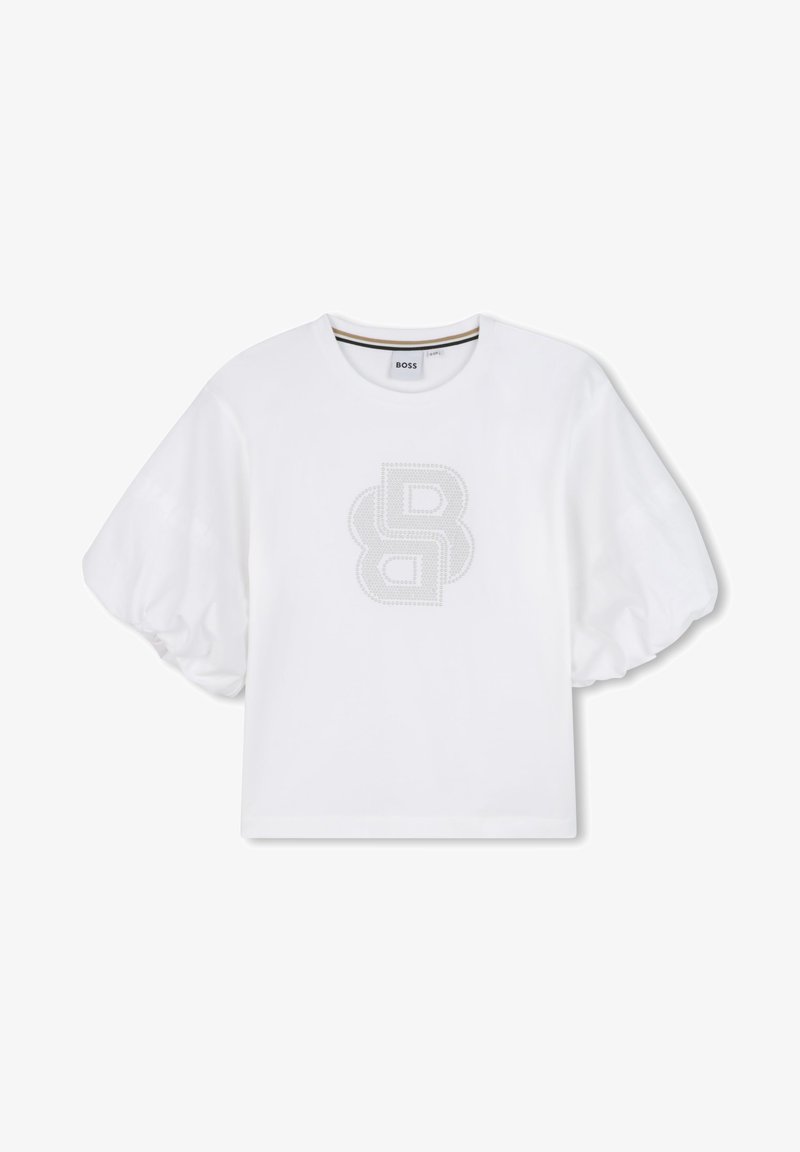 BOSS Kidswear TEE - T-shirt print - white