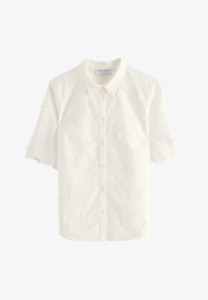 Lindex, WITH BRODERIE ANGLAISE - Skjortebluser - off white