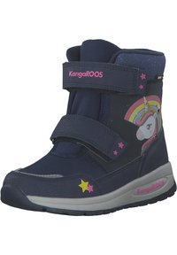 KangaROOS CANDELA - Snowboot/Winterstiefel - dk navy daisy pink unicorn