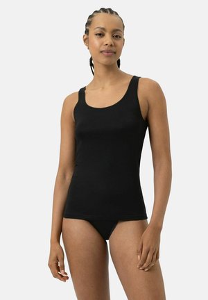 mey, MEY DAMEN SPORTY-HEMD | EMOTION | 2ER PACK - Undershirt - x schwarz   x beige