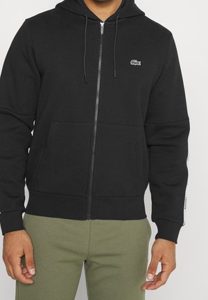 Felpa con zip - black