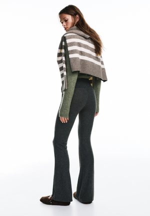 SOFT TOUCH BELL BOTTOM - Pantaloni de trening - dark grey