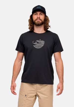 Bergans of Norway NORDMARKA KURZARM - T-shirt print - dunkelgrau
