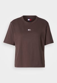 BADGE TEE - Základné tričko - black walnut