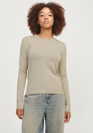 JXCARA COMFY CREW NECK - Strikkegenser - feather gray