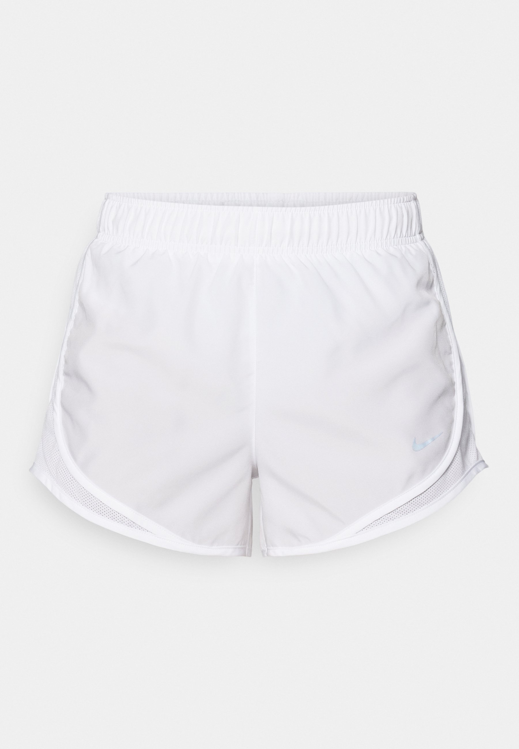 white nike tempo running shorts