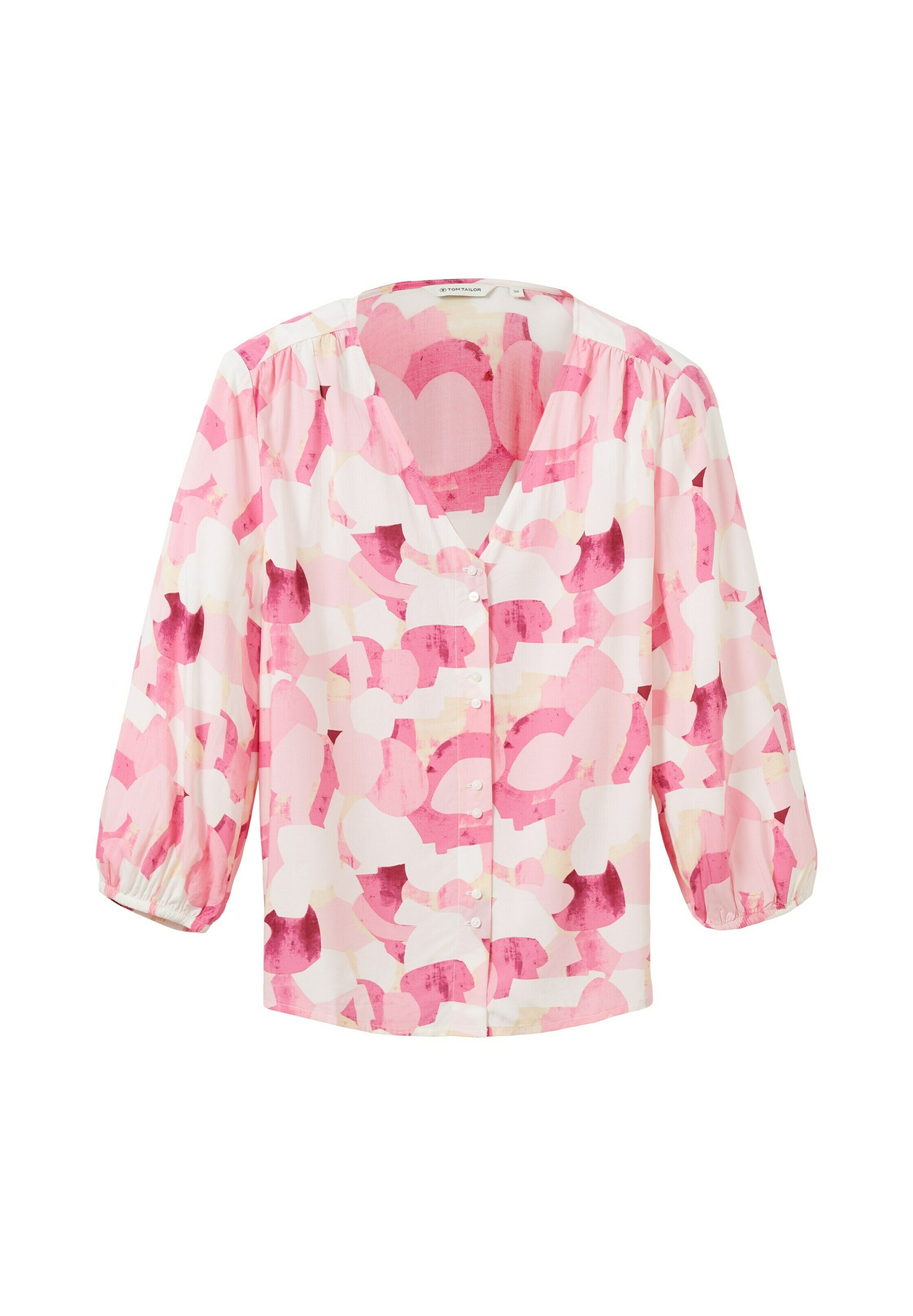 TOM TAILOR Damen Bluse Mit Streifen – Lockerer Fit & Pflegeleicht | Langarm Aus Popeline