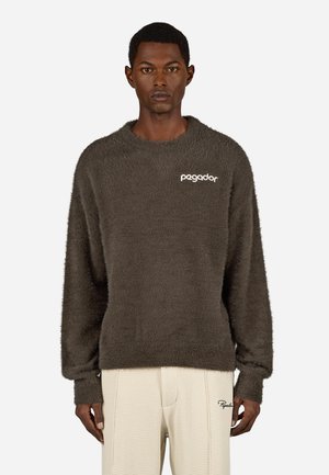 DALIAN FURRY - Strickpullover - walnut brown