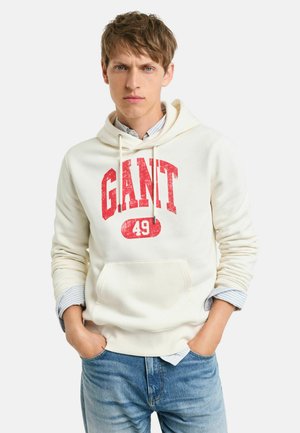 SEASONAL GRAPHIC - Felpa con cappuccio - cream