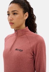 CEP Cold Weather Zip Shirt Longsleeve - Long sleeved top - rose