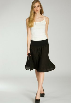 A-line skirt - schwarz