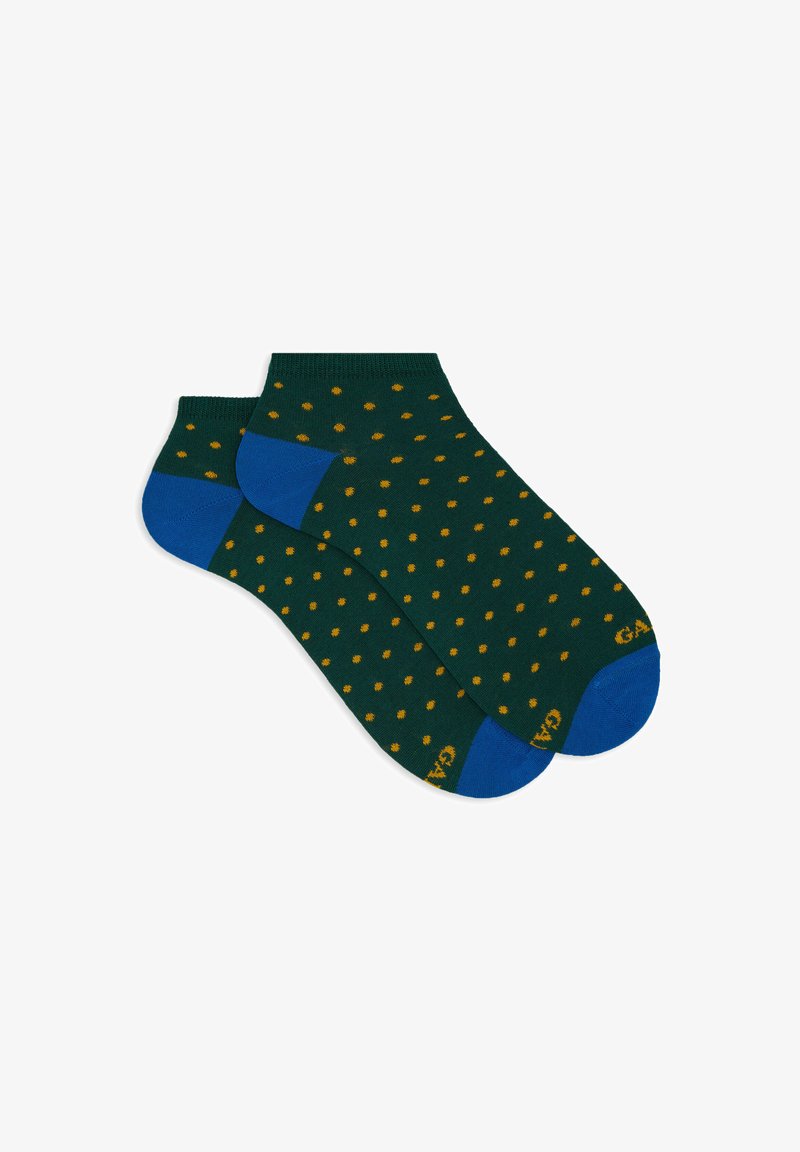 Gallo ANKLE WITH POLKA DOTS - Calze - eucalipto mostarda