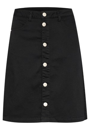Cream ALMA  - A-line skirt - pitch black