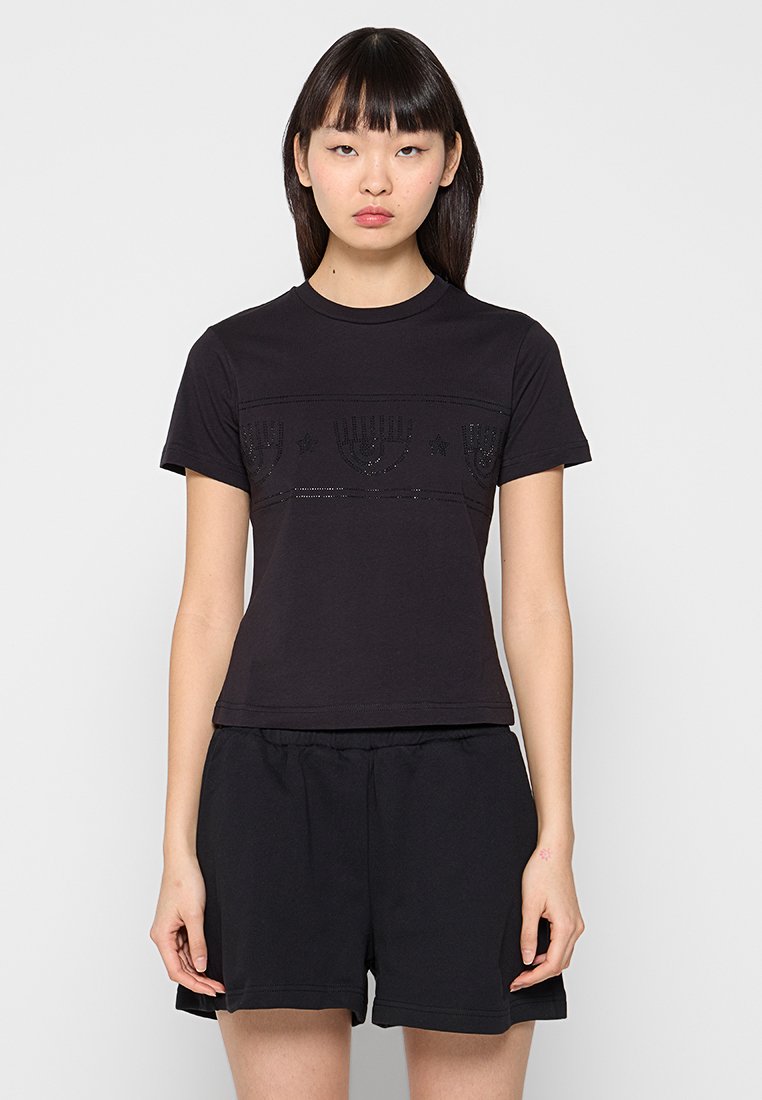 CHIARA FERRAGNI T-shirt print zwart