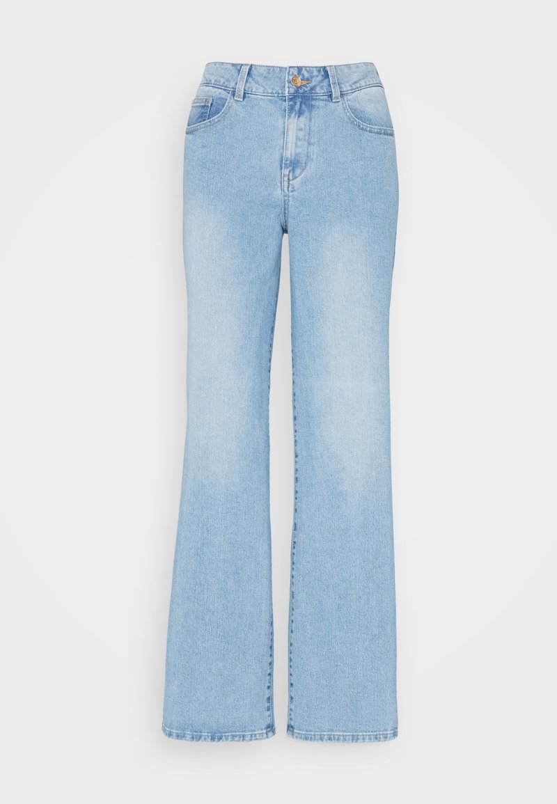 Object OBJMARINA MW NOOS - Vaqueros slim fit - light blue/denim azul ...