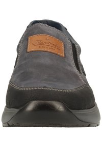 Rieker Instappers - schwarz/navy/nuss