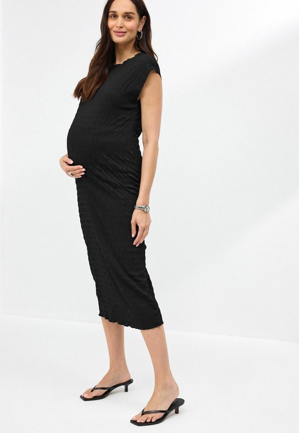MATERNITY SHORT SLEEVE TEXTURED COLUMN - Freizeitkleid