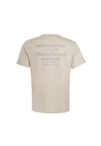 CLOSURE London STACKED SCRIPT  TEE - Print T-shirt - pumice