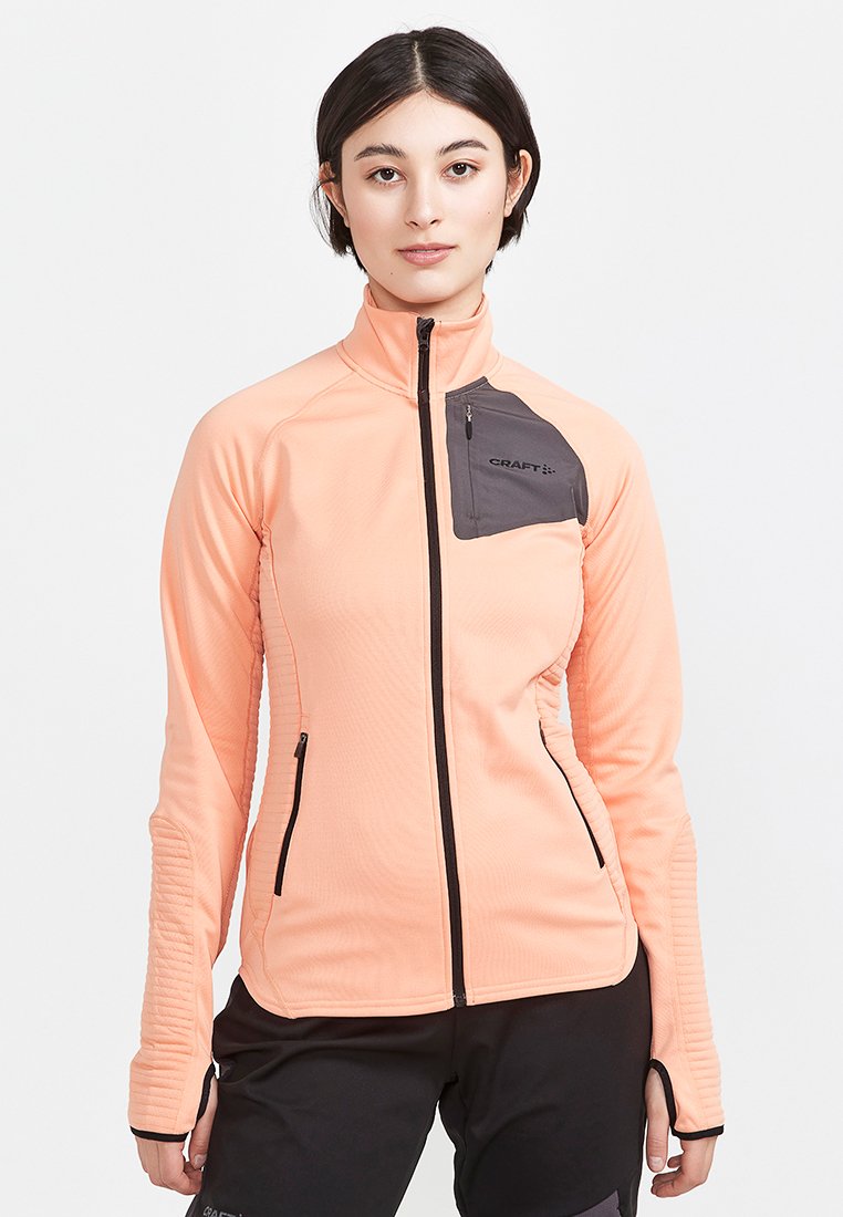 Craft Kvinders Abrikos Fleecejakke