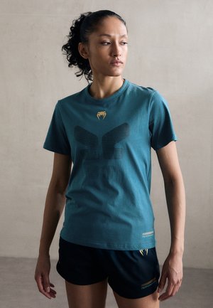 TACTICAL - Print T-shirt - black/forest green