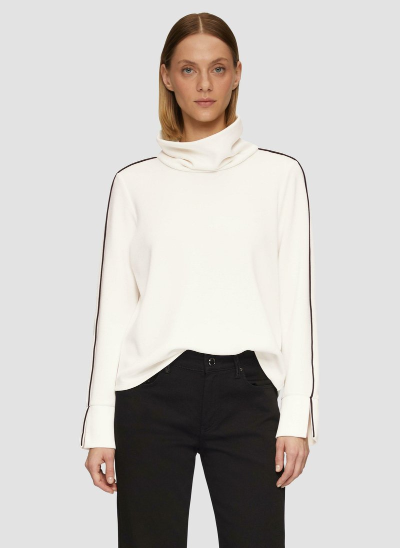 s.Oliver BLACK LABEL GESCHLITZTEM ÄRMELSAUM - Sweatshirt - ecru