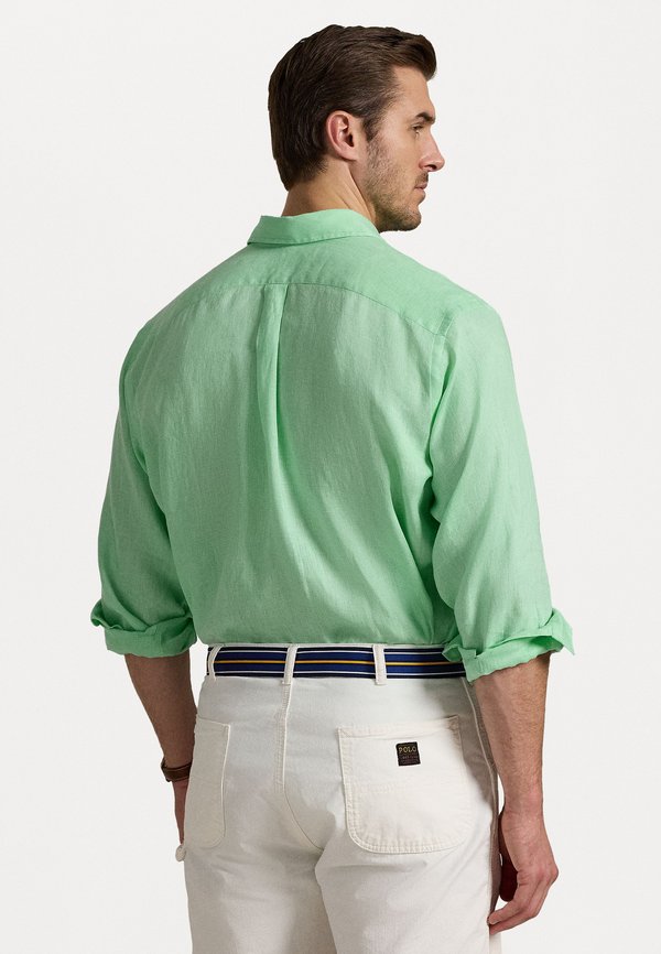 LINEN SHIRT - Shirt - aqua verde2