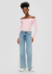 QS OFF-SHOULDER  - Langarmshirt - zartrosa