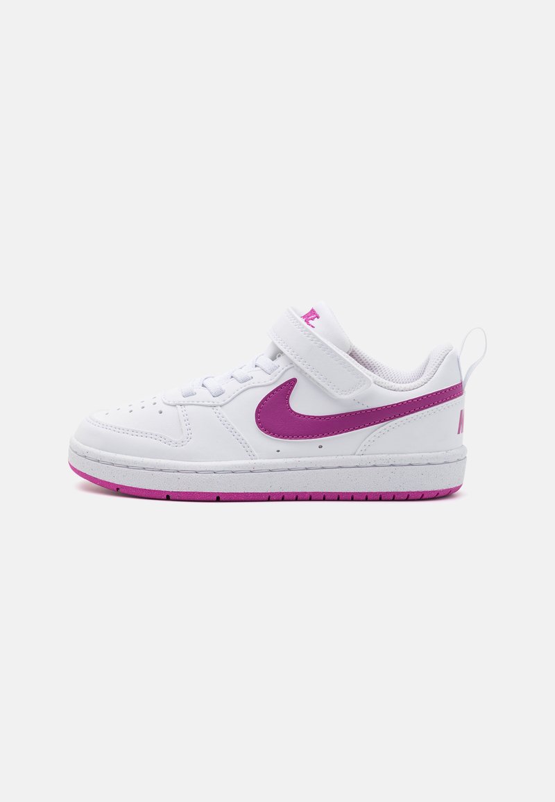 Nike Sportswear COURT BOROUGH LOW RECRAFT - Tossud - white/hot fuchsia