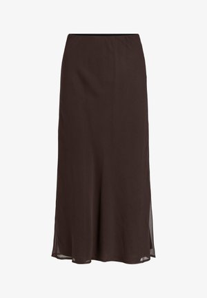 VILA, VIFALIA ANKLE SKIRT - Jupe trapèze - coffee bean