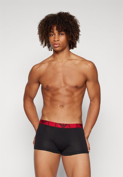 Emporio Armani TRUNK 3 PACK  - Uske bokserice - black