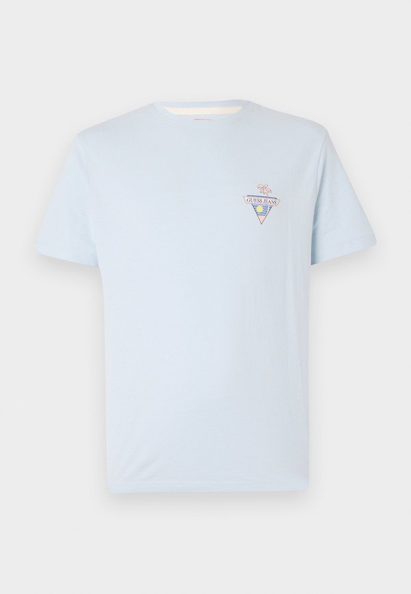 REGULAR PALM TRIANGLE TEE - Print T-shirt - azure laguna2