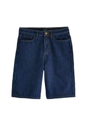 LONGLINE - REGULAR FIT - Farkkushortsit - dark blue