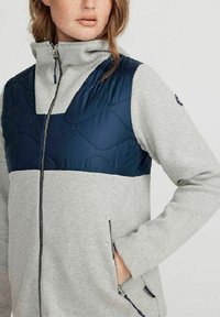 Holebrook EDLA FULLZIP - Kardiganas - light grey mel navy